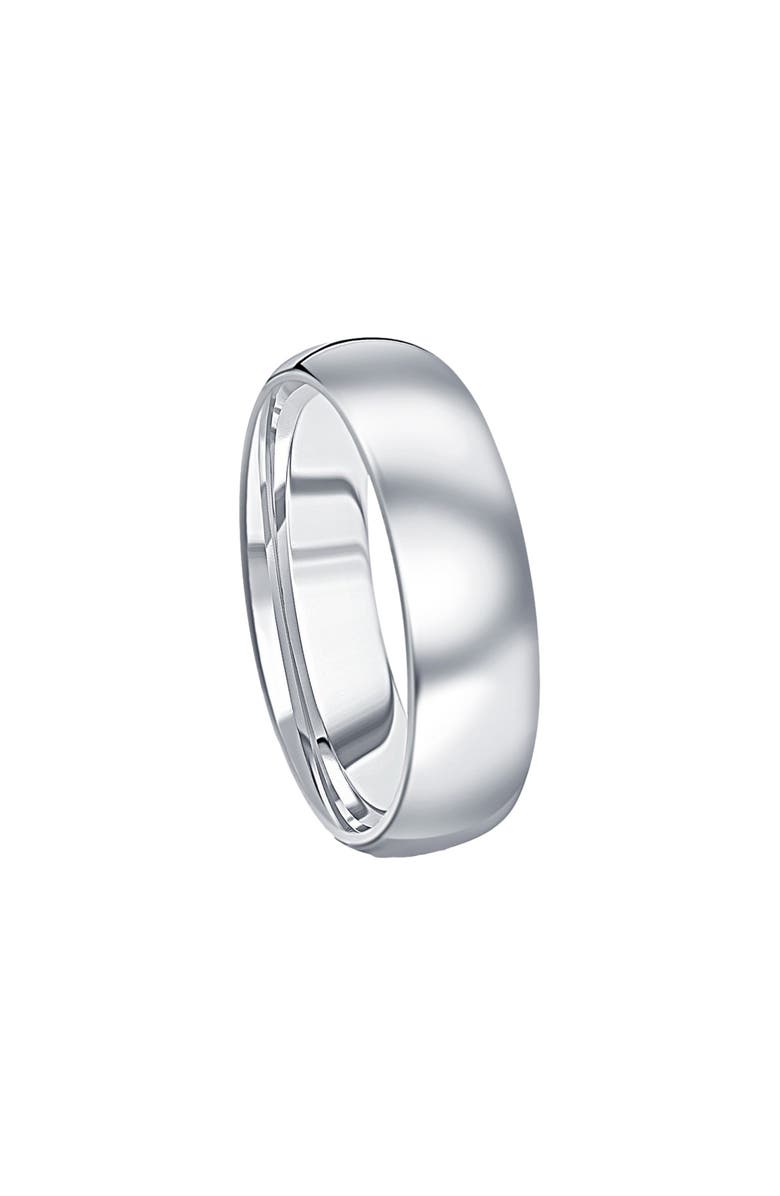 Bliss Diamond Men's Polished Tungsten 6mm Dome Comfort Fit Ring Wedding Band, Alternate, color, 