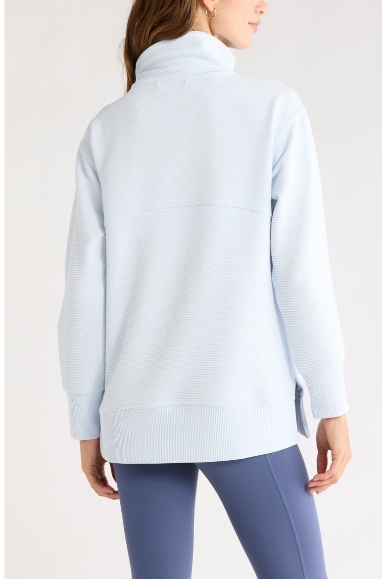 Kickback Ottoman Half Zip Tunic, Alternate, color, BLUE ANCIENT