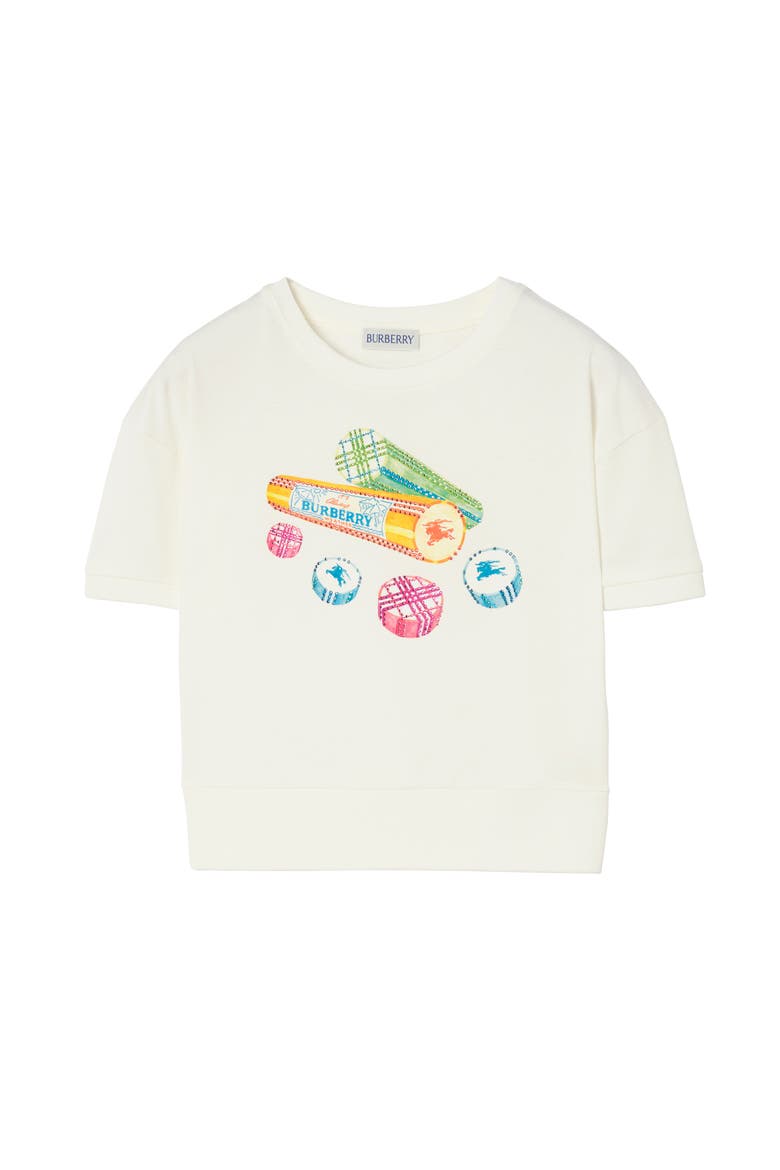 Crystal Candy Rock Cotton T-shirt, Main, color, Chalk white