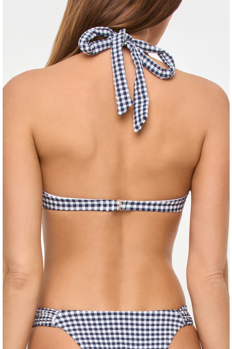Isa Underwire Bikini Top, Alternate, color, ATTA GIRL GINGHAM