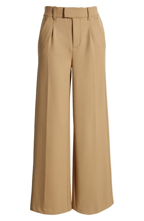 Wit & Wisdom Relaxed Waist Wide Leg Trousers In Hazelnut Cream