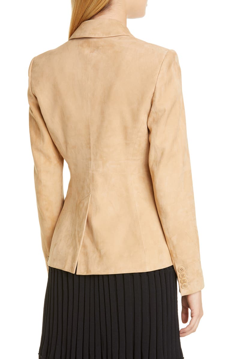 Altuzarra Two-Button Suede Jacket, Alternate, color, 