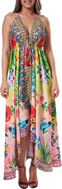 RANEES Embellished Halter Dress