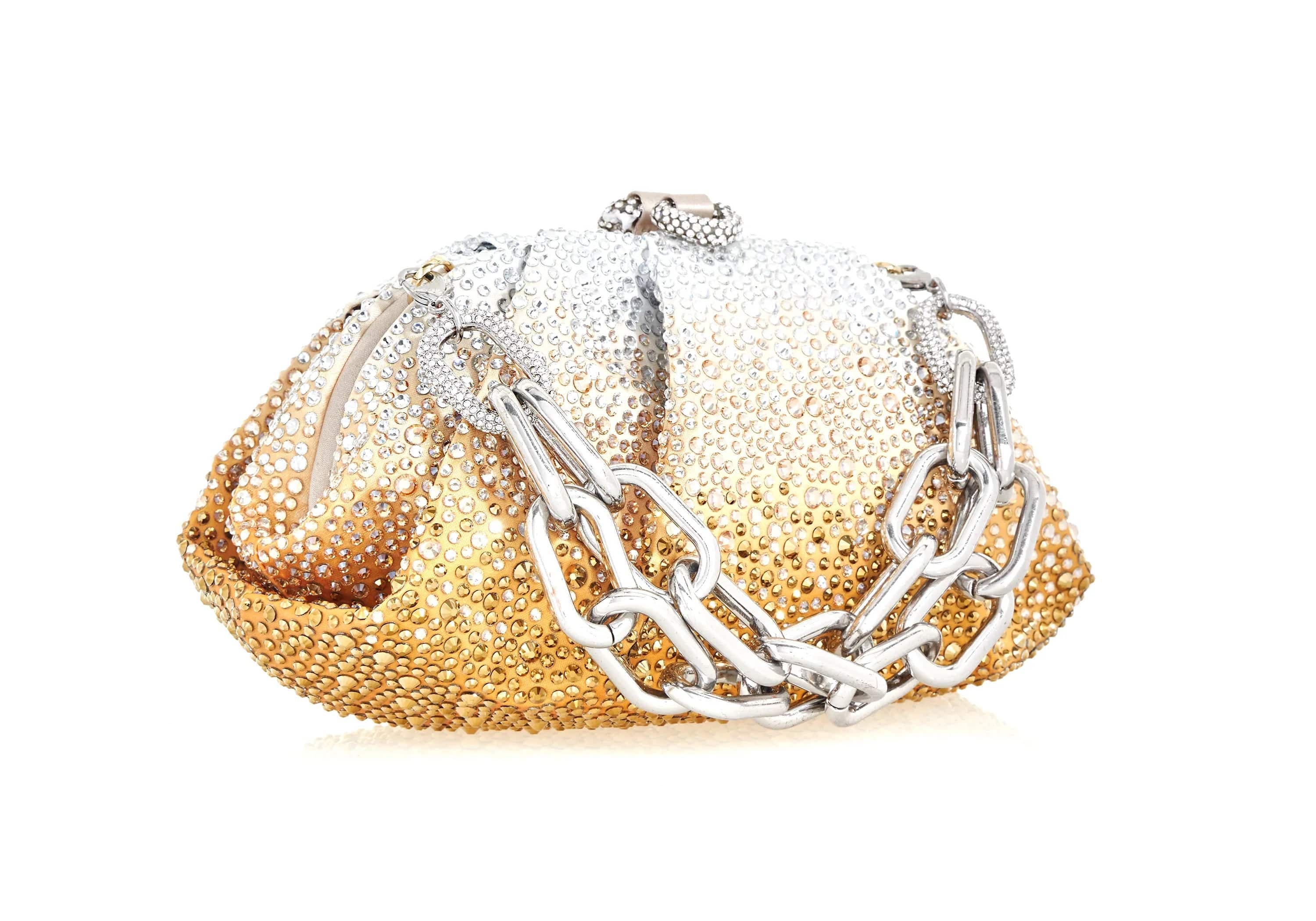Gemma Gradient Clutch, Alternate, color, Silver Golden