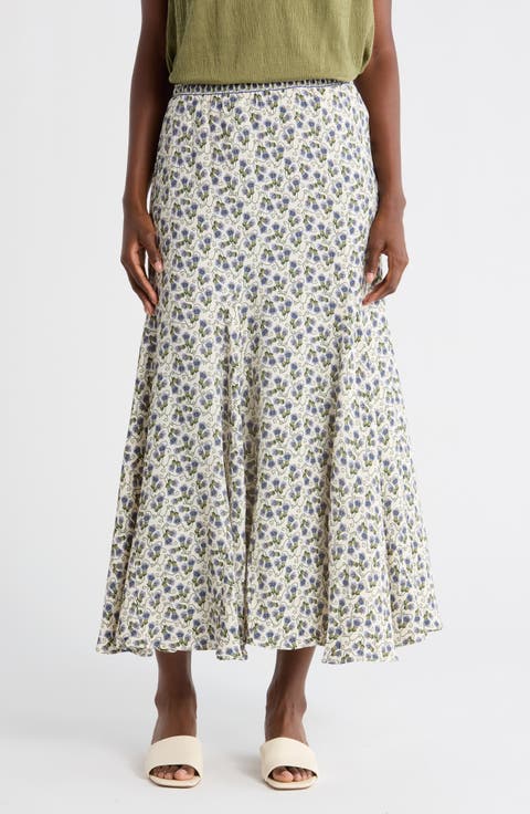 Godet Georgette Skirt