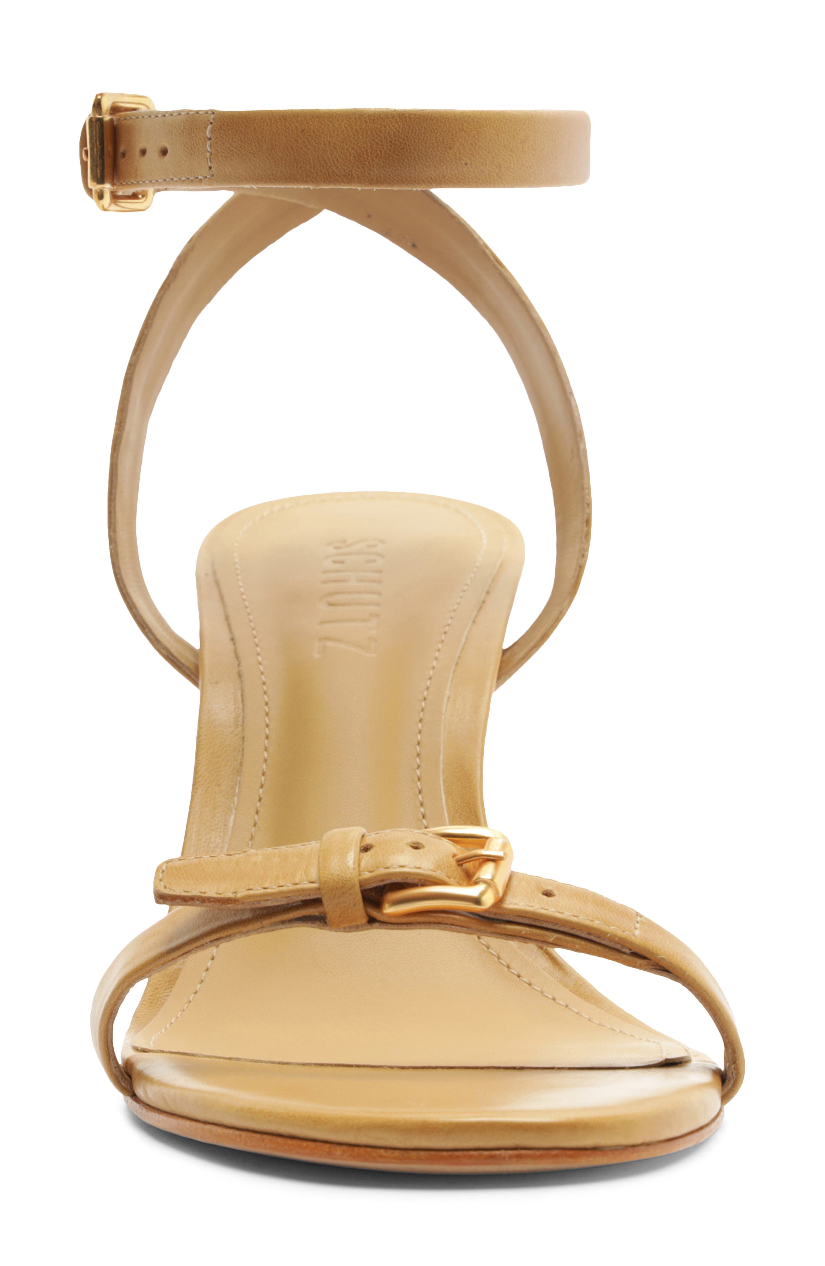 Aurora Mid Ankle Strap Sandal, Alternate, color, LIGHT WOOD