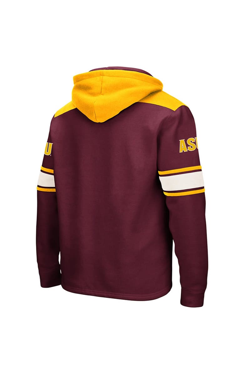 COLOSSEUM Men's Colosseum Maroon Arizona State Sun Devils 2.0 Lace-Up Pullover Hoodie, Alternate, color, Maroon