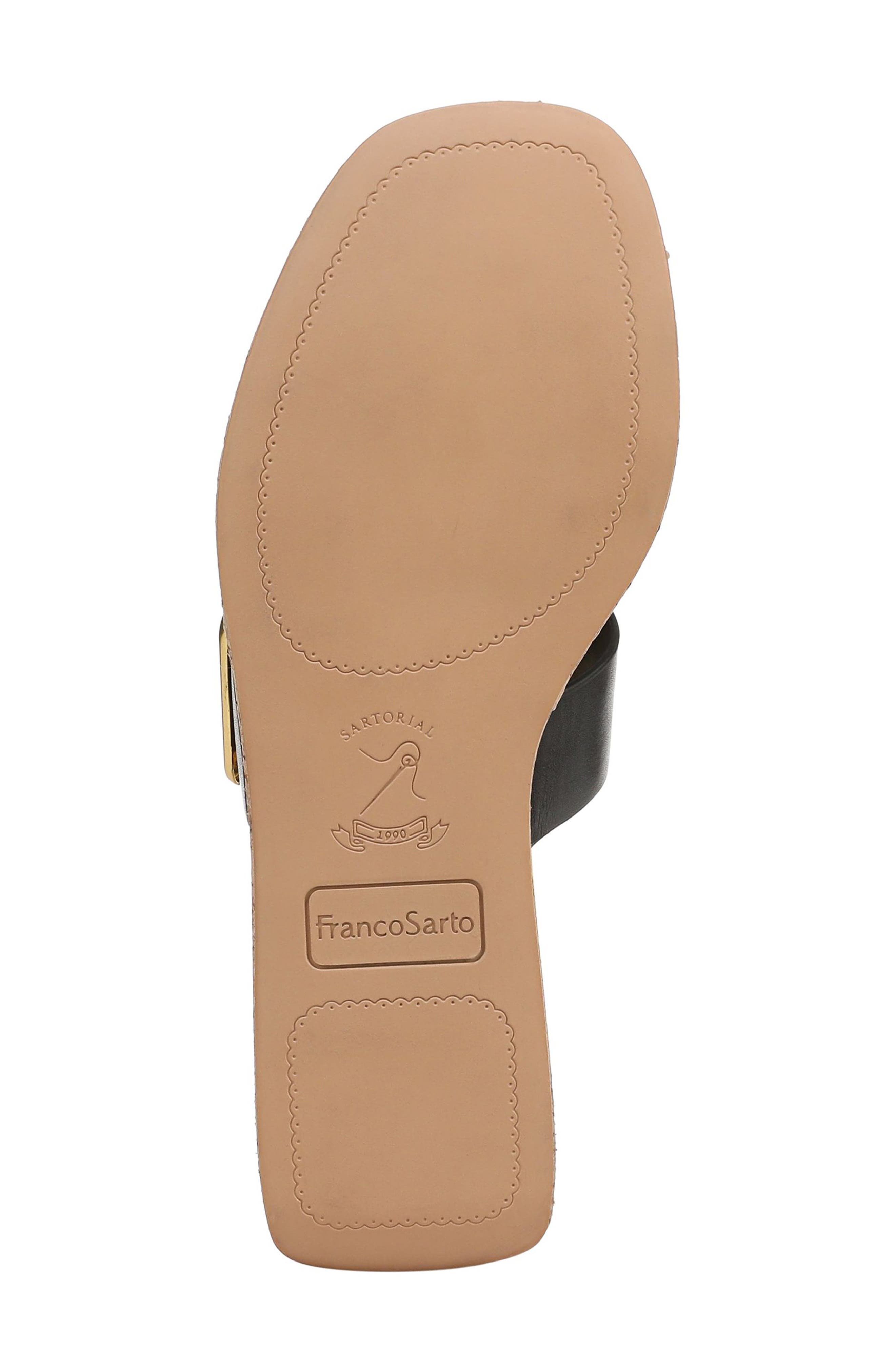 Franco Sarto Taziana Platform Wedge Sandal, Alternate, color, Black