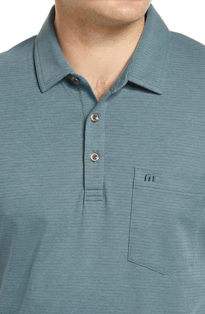 TravisMathew El Nindo Pinstripe Pocket Piqué Polo, Alternate, color, 