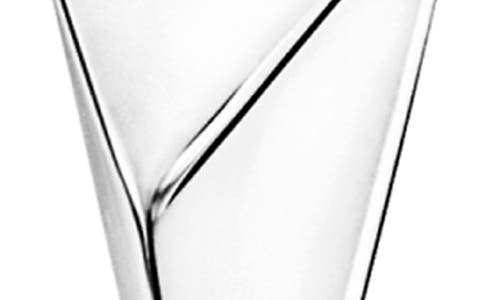 Maria Tash Faceted Single Long Spike Hoop Earring In White Gold