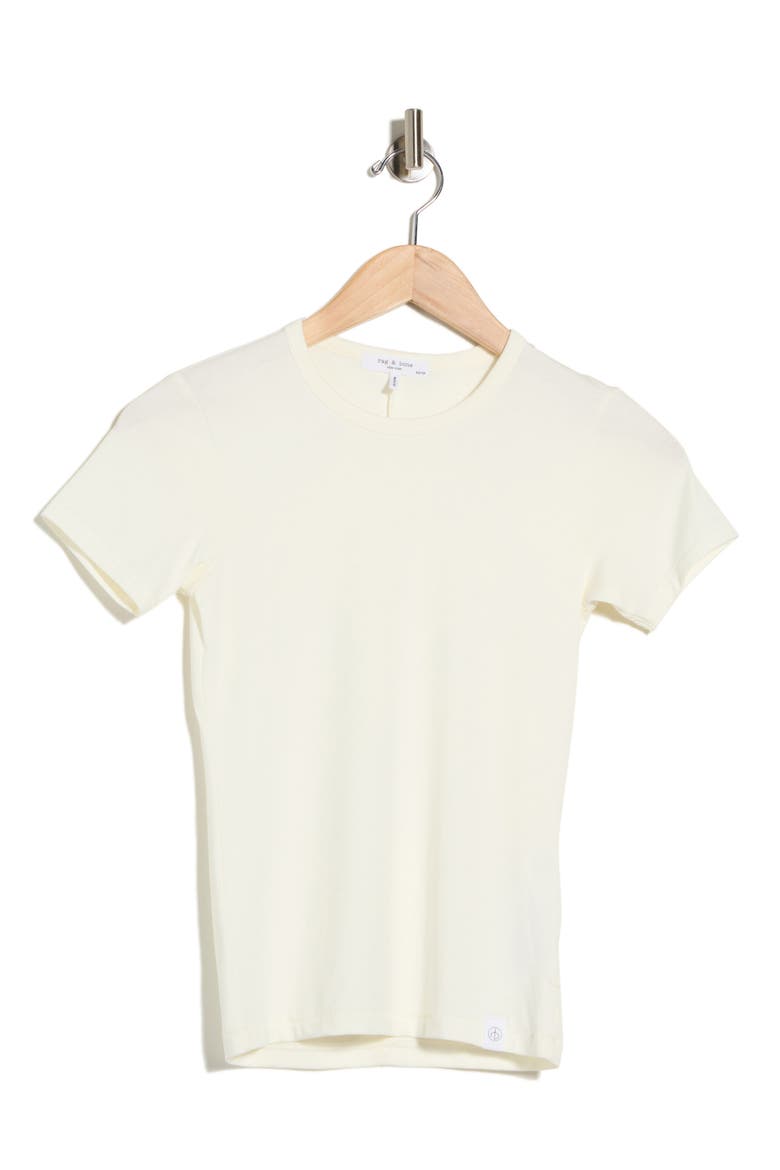 Lucy Crewneck T-Shirt, Alternate, color, CHALK