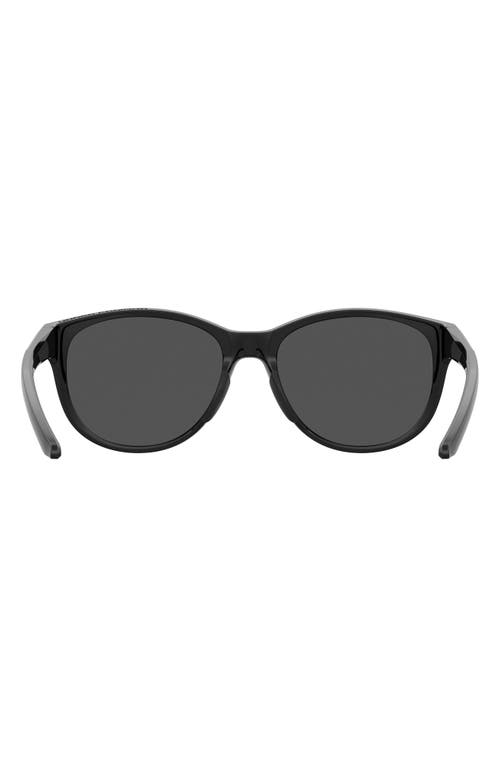 Under Armour 57mm Gradient Polarized Rectangular Sunglasses In Black
