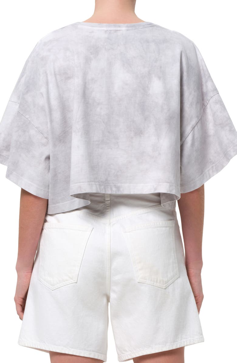 AGOLDE Arli Oversize Cotton Crop T-Shirt, Alternate, color, Turbine