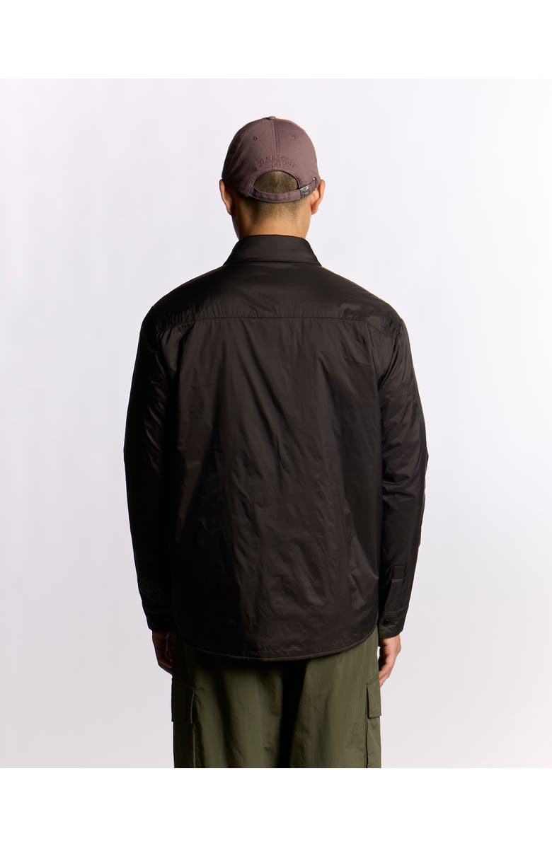 Lyle & Scott Long Sleeve Collared Insulated Overshirt, Alternate, color, Jet Black