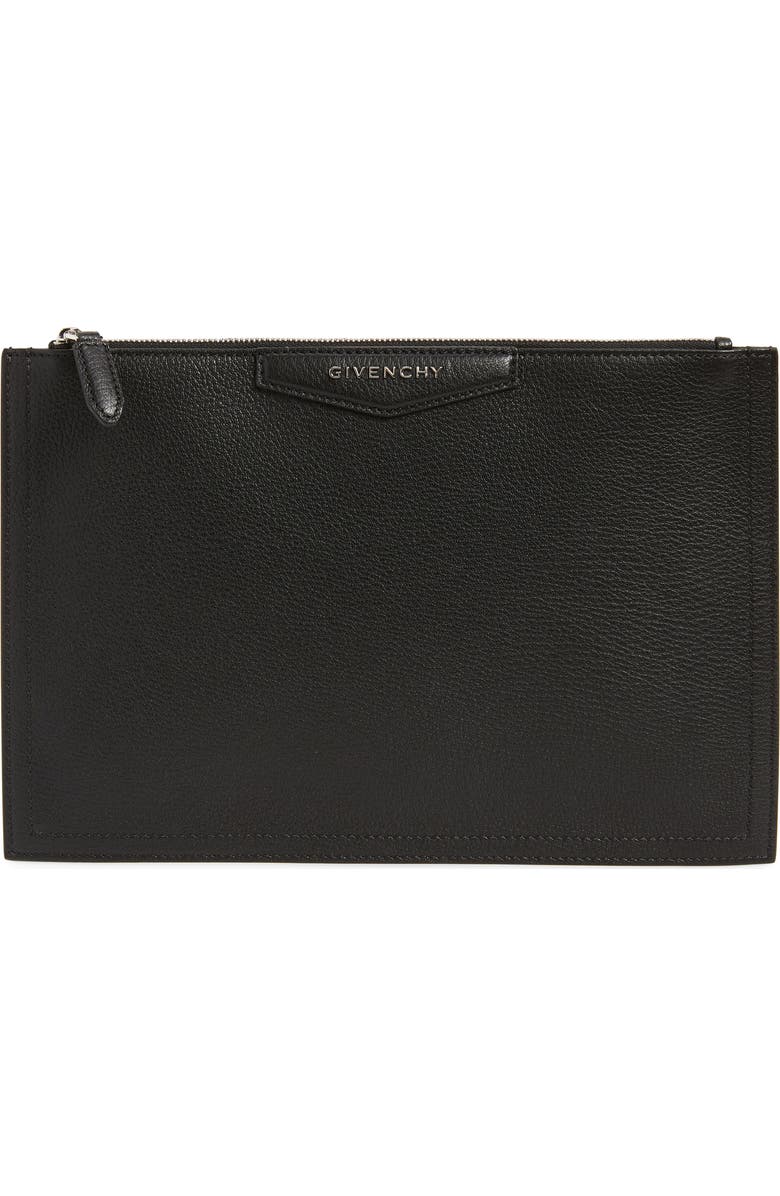 Givenchy Medium Antigona Leather Pouch, Main, color,