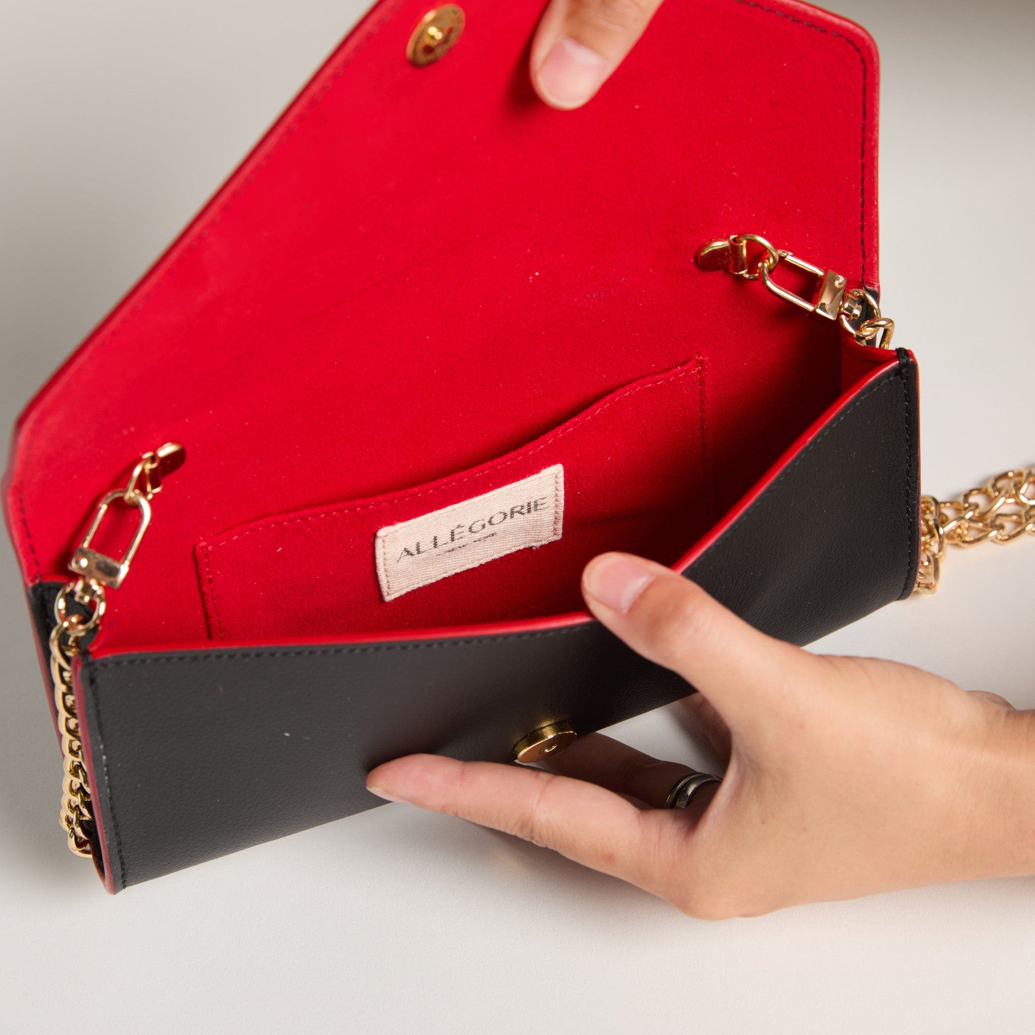 Gala Clutch / Wallet-on-Chain, Alternate, color, Lipstick Red