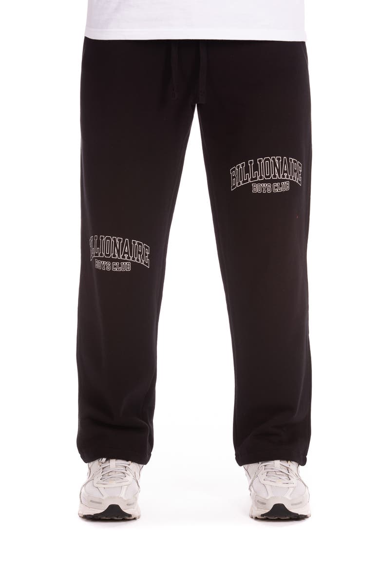 Triple B Cotton Fleece Sweatpants, Main, color, BLACK
