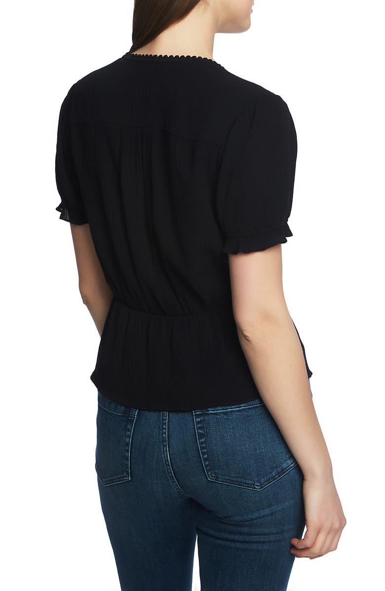 1.STATE Circle Trim Peplum Blouse, Alternate, color, 