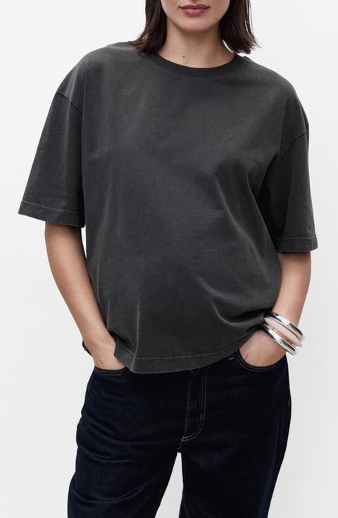 Oversize Maternity Cotton T-Shirt
