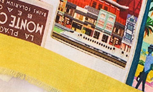Saachi Traveler Postcard Cotton Scarf