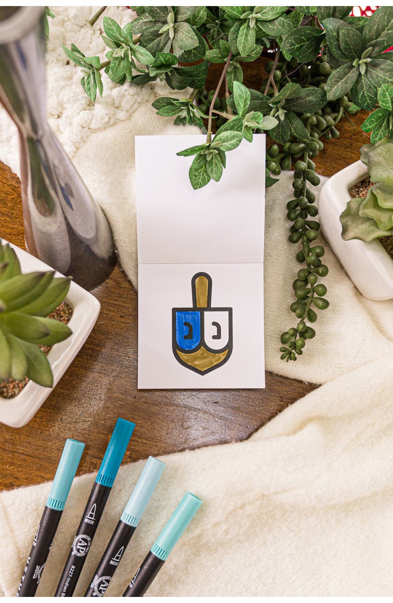 A Brighter Year Holiday Mini Adult Coloring Book Bundle, Alternate, color, Hanukkah