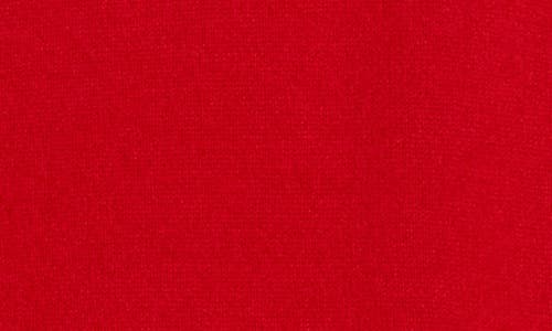 Magaschoni Cashmere Scarf Short Sleeve Sweater In Red