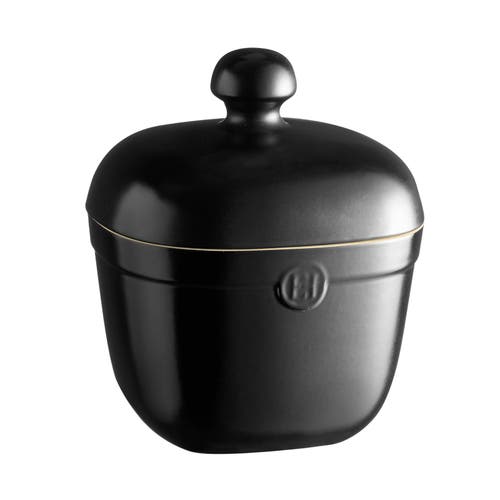 Emile Henry Cookie Jar In Truffle