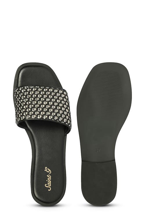 Saint G Oli Slide Sandal In Black