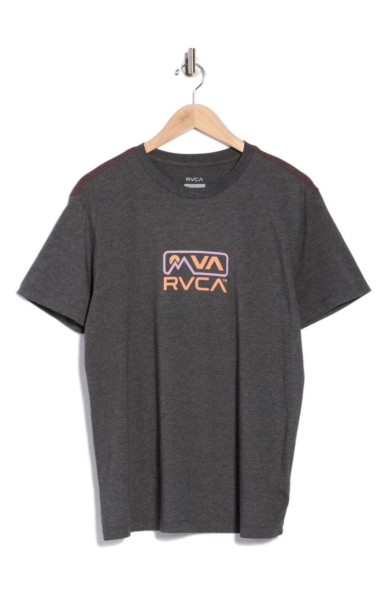 RVCA Mountain Logo Graphic T-Shirt, Alternate, color, Black