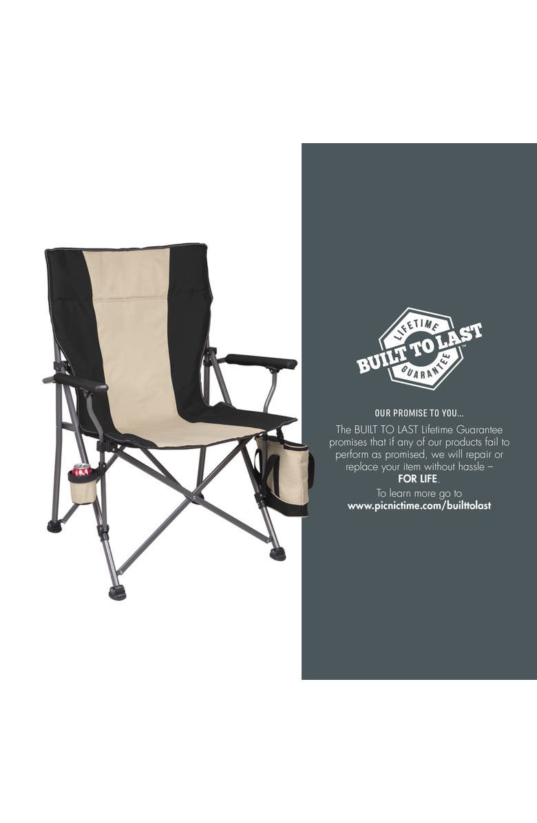 Oniva Big Bear XXL Camping Chair with Cooler, Alternate, color, Black