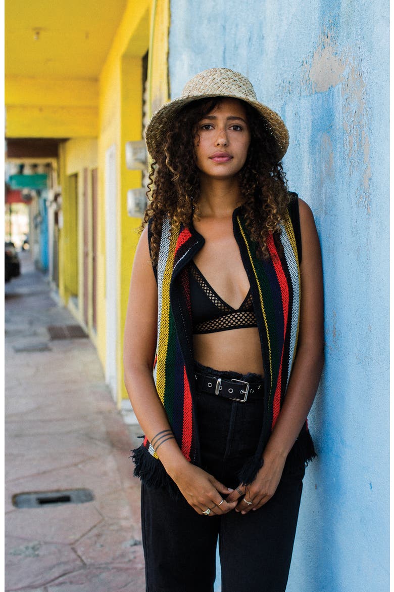Kennedy Straw Hat, Alternate, color, DARK TAN