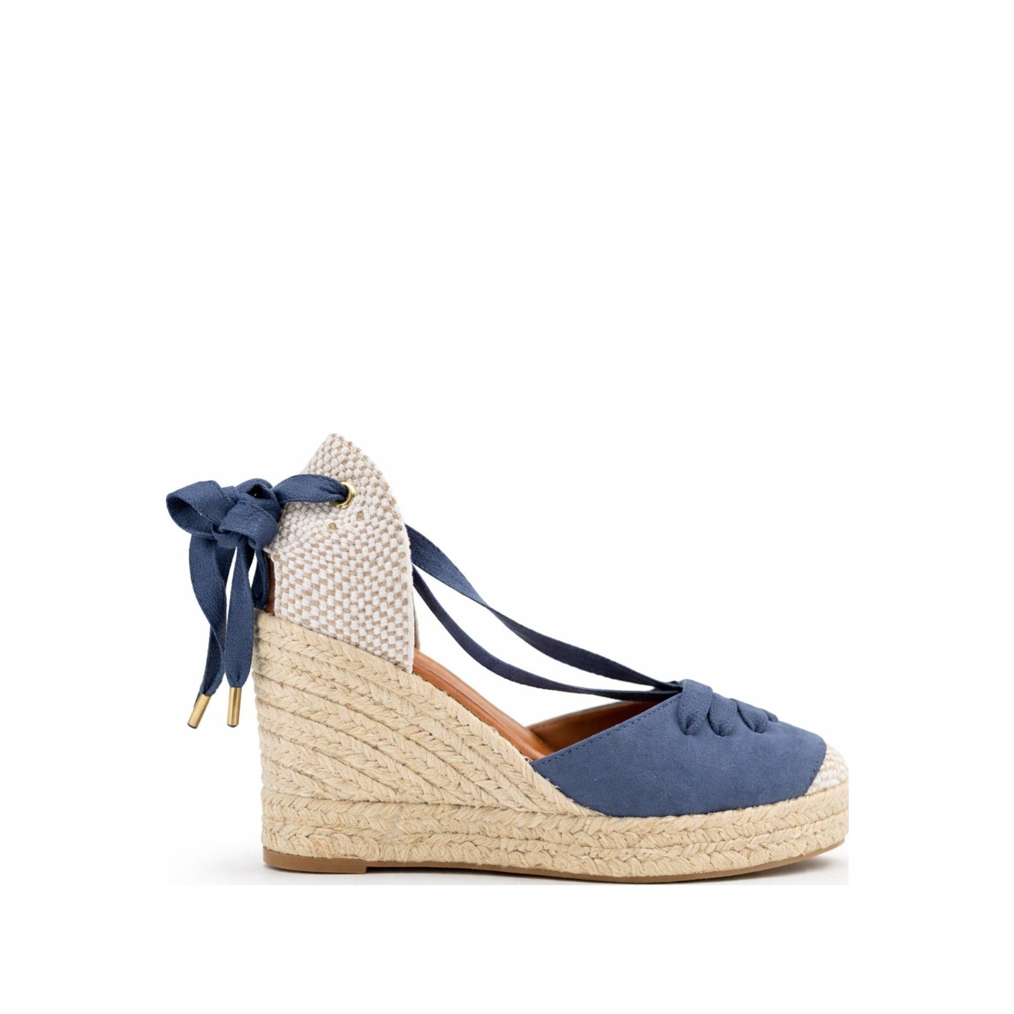 Jimena High Laces Espadrille Sandal, Alternate, color, French Blue