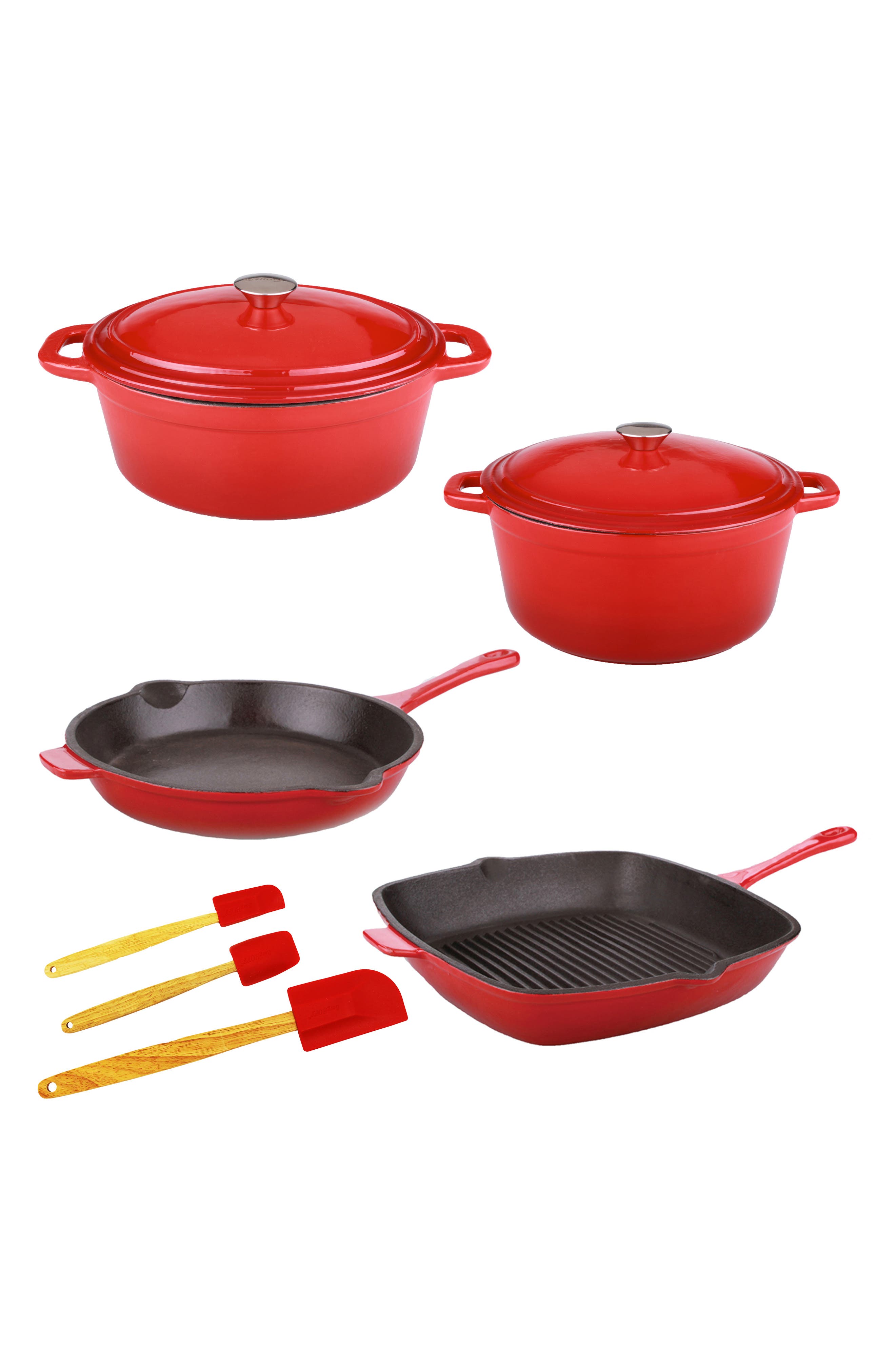 BergHOFF Cast Iron Cookware Set - 9-Piece Set