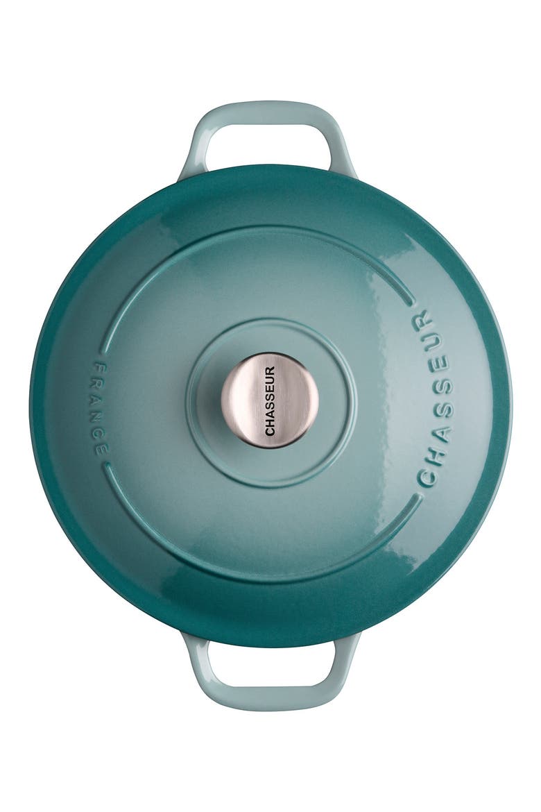 French Enameled Cast Iron Round Dutch Oven - 4.2-quart - Quartz Blue., Alternate, color, QUARTZ BLUE