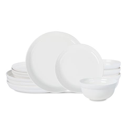Virtuo Porcelain 12-Piece Dinnerware Set