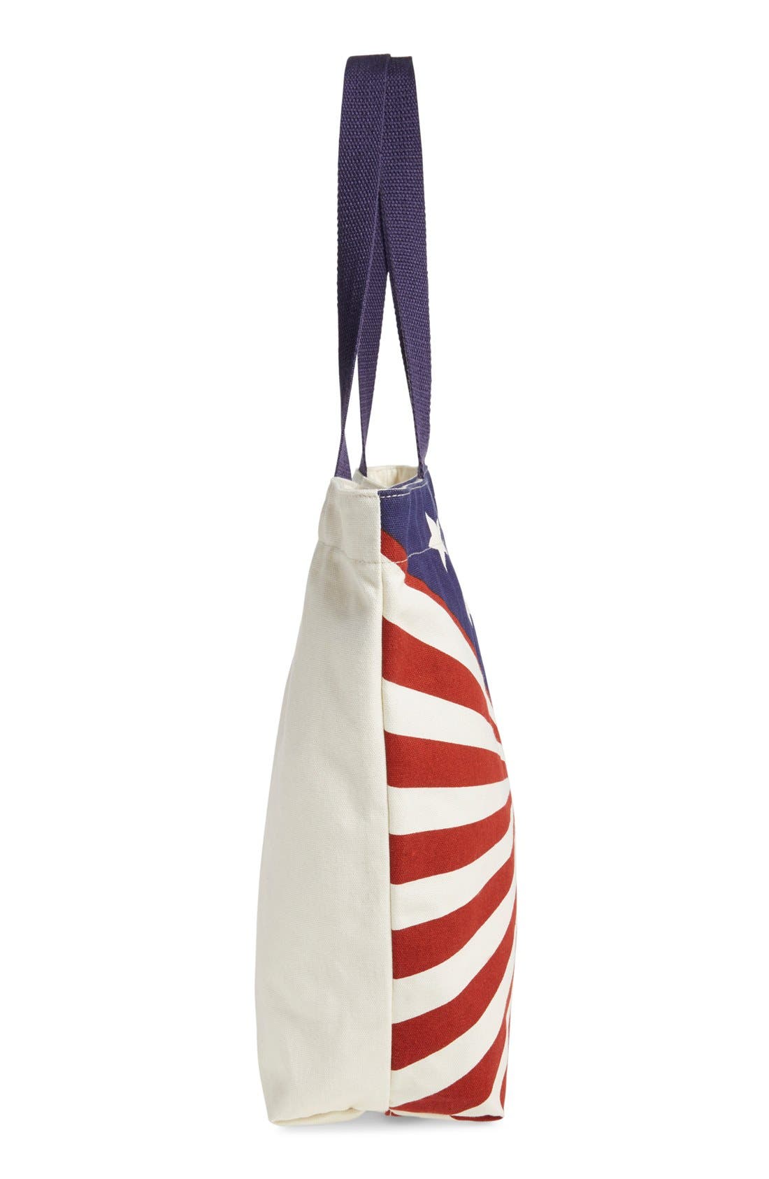 'Americana' Cotton Canvas Tote, Alternate, color, BLUE MULTI