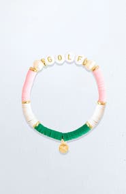 Bits & Bows Golf Beaded Bracelet