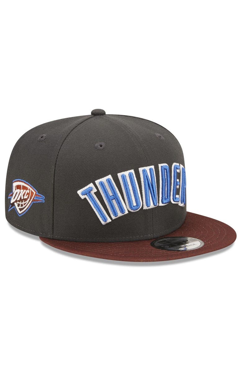 New Era Men's New Era  Navy Oklahoma City Thunder 2022/23 City Edition Official 9FIFTY Snapback Adjustable Hat, Alternate, color, 
