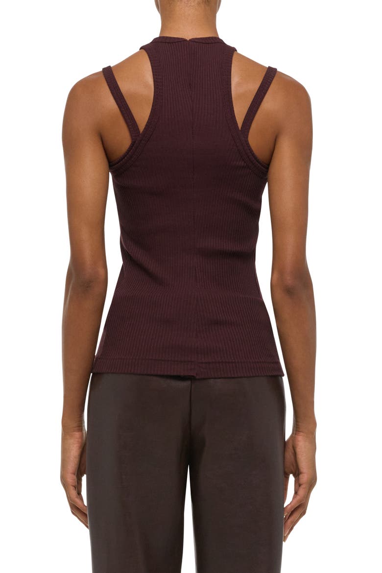 Rib Racer Strap Tank, Alternate, color, MAHOGANY