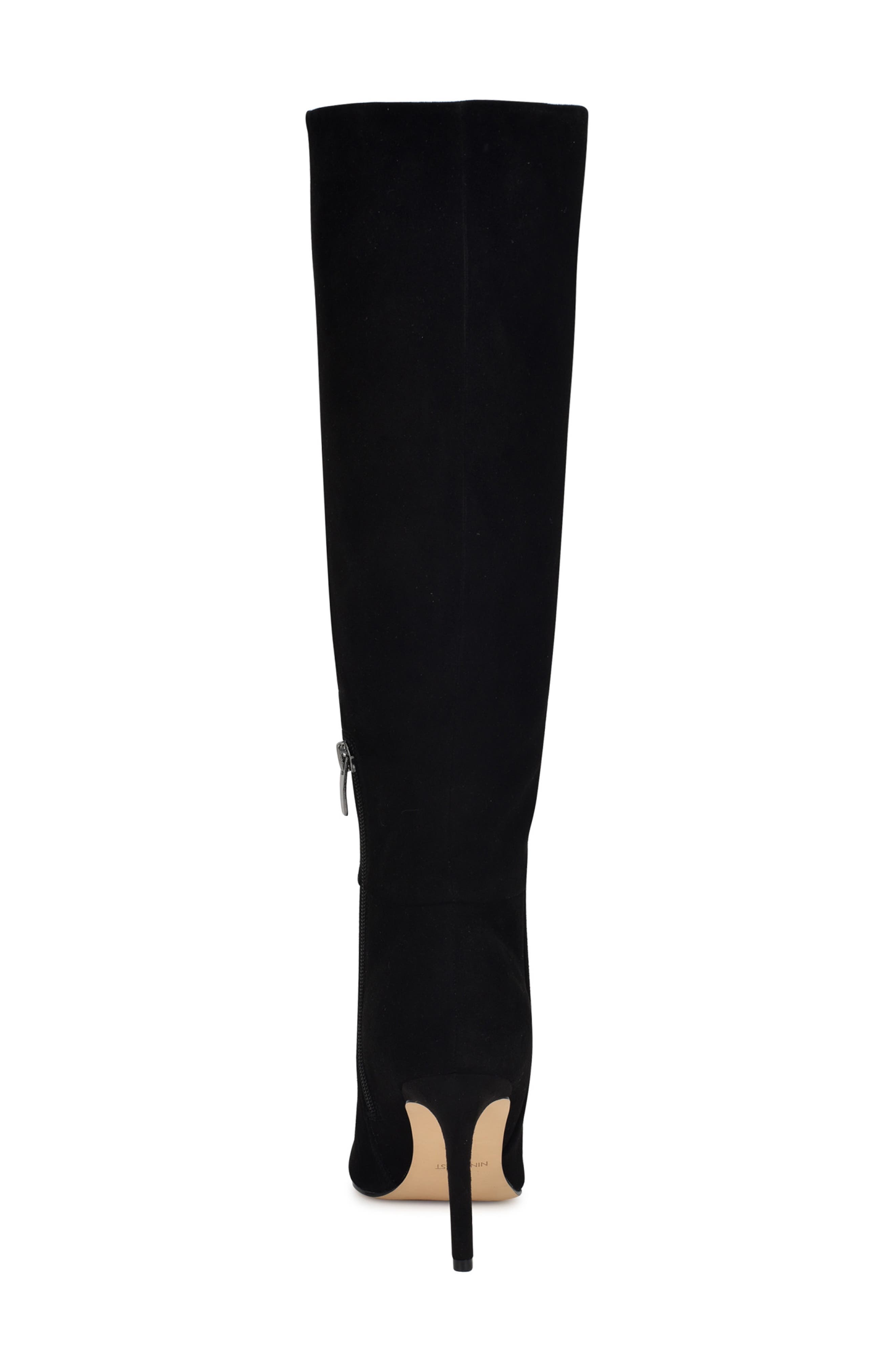 Nine West Richy Pointed Toe Knee High Boot, Alternate, color, Black