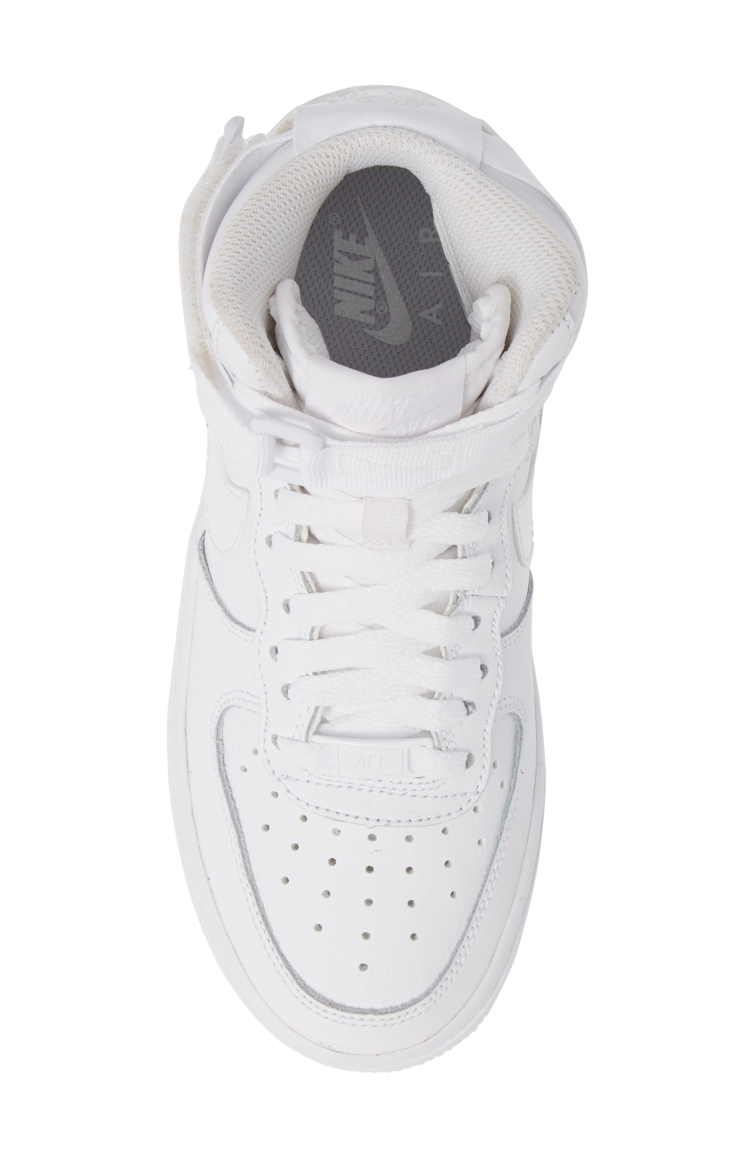 Air Force 1 High Top Sneaker, Alternate, color, WHITE