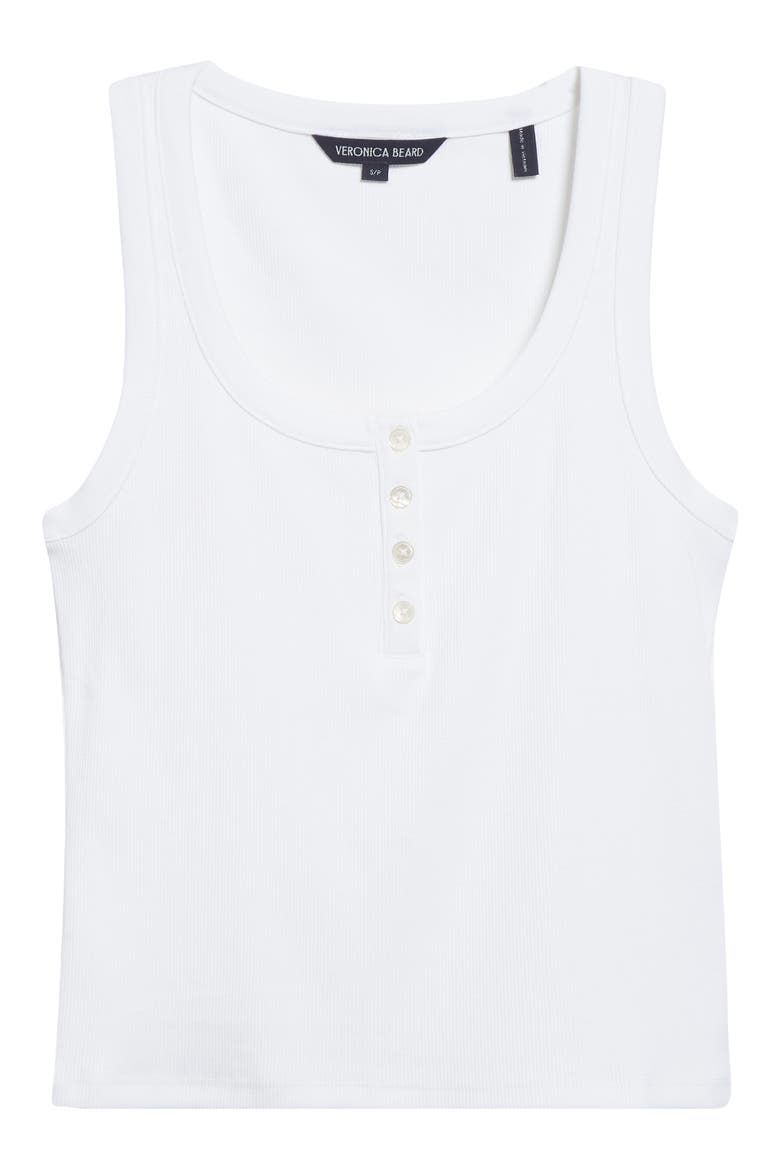 Abbott Rib Henley Tank, Alternate, color, WHITE