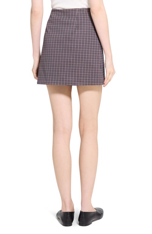Theory Simple Knit A-line Miniskirt In White