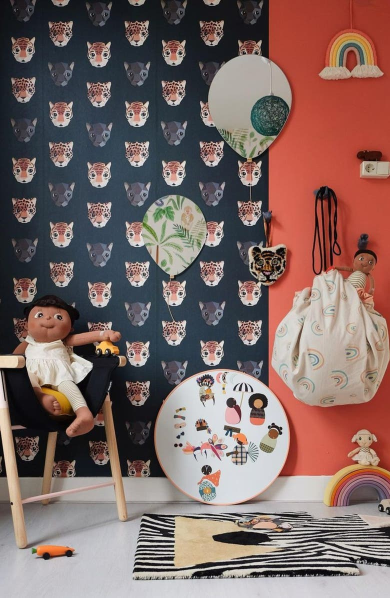 EO Play Wool Zebra Rug, Alternate, color, Multi Colored