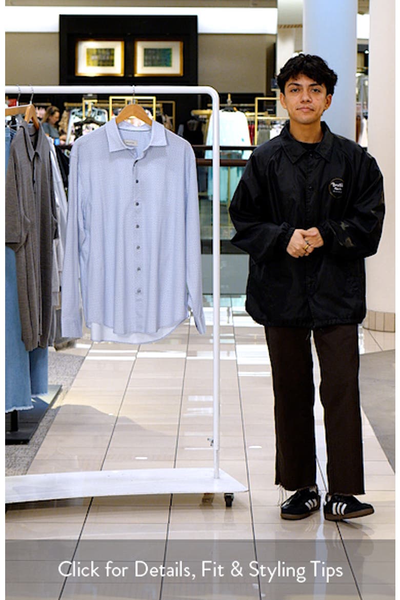 James OoohCotton® Geo Print Button-Up Shirt video