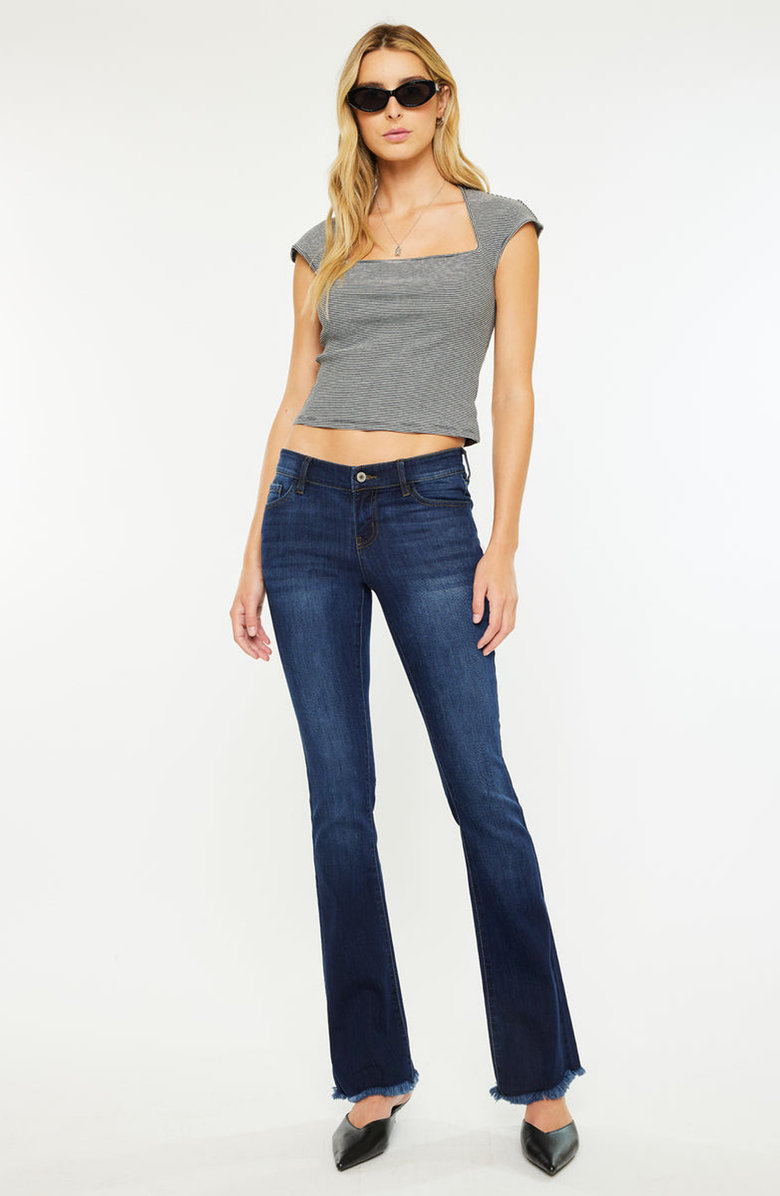 KanCan Anne Low Rise Bootcut Jeans, Alternate, color, Dark Wash