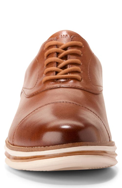 Cole Haan Original Grand Energy One Cap Toe Oxford In British Tan/irish Coffee/ivory