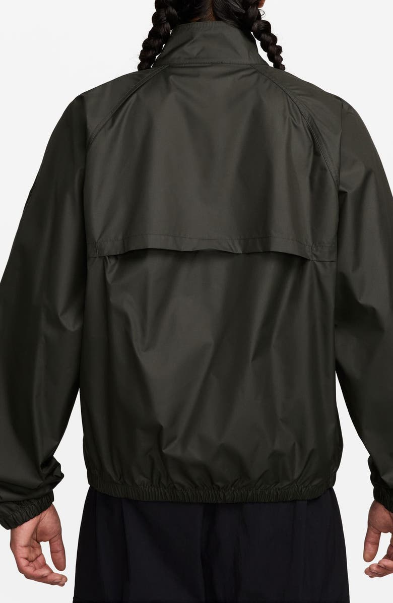 Nike Sportswear Club Water Repellent Full-Zip Jacket, Alternate, color, Sequoia/ White