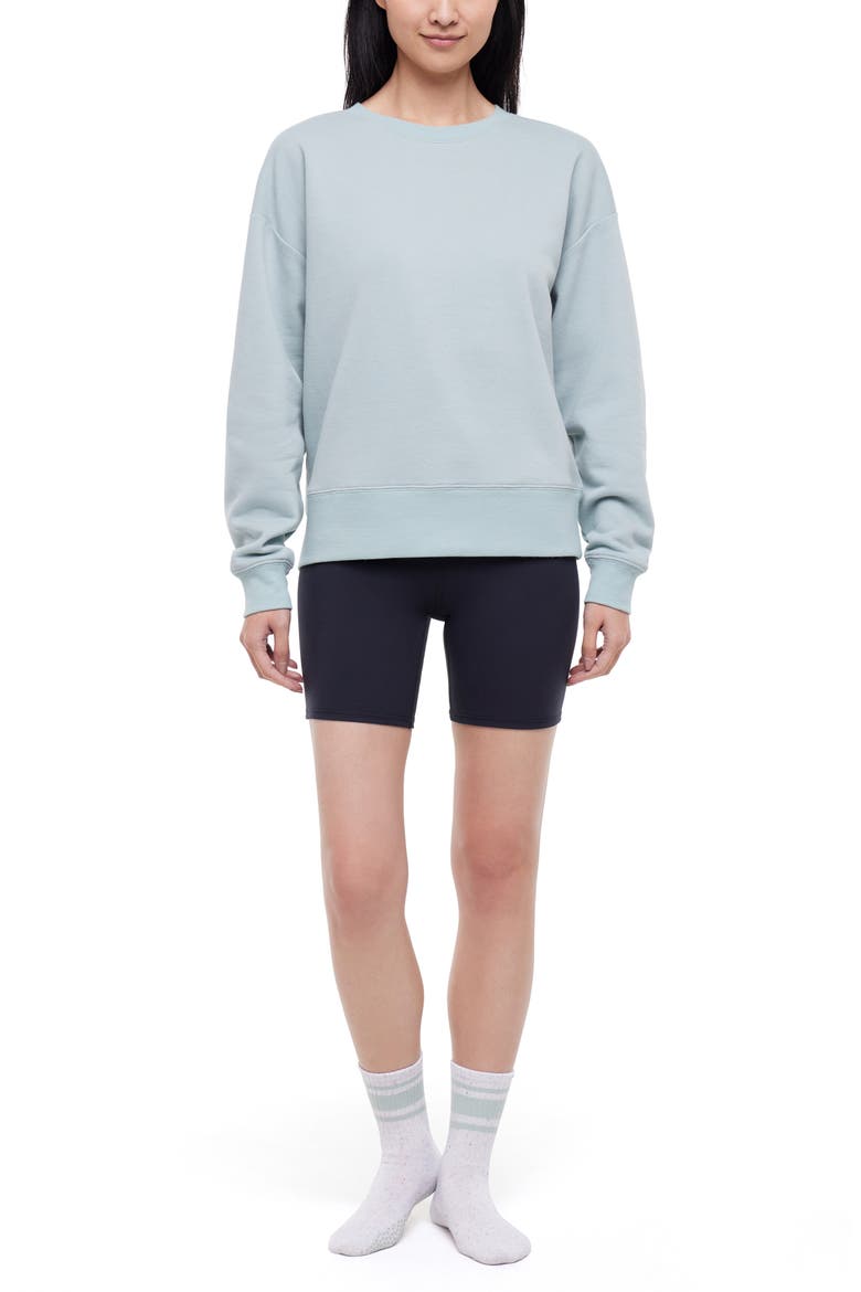 Nadine Sweatshirt, Shorts & Socks Set, Main, color, GRAY MIST/BLACK/WHITE