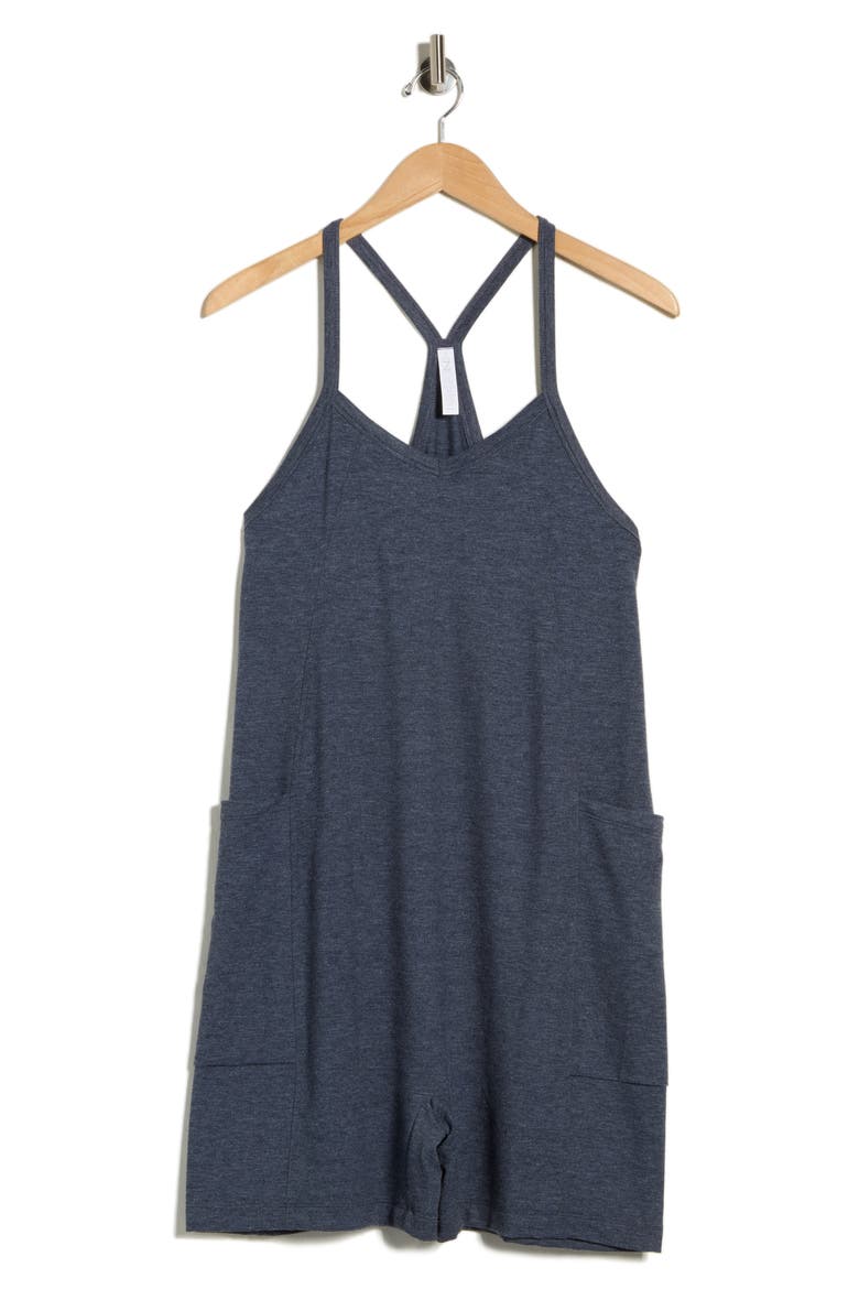 Change Of Heart Romper, Alternate, color, NAVY SAPPHIRE HEATHER